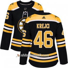 Dame Ishockey Boston Bruins Tröja David Krejci 46 Adidas 2017-2018 Svart Authentic